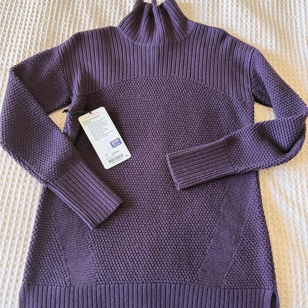lululemon athletica Deep Purple Turtleneck Sweater